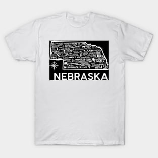 Nebraska Map T-Shirt